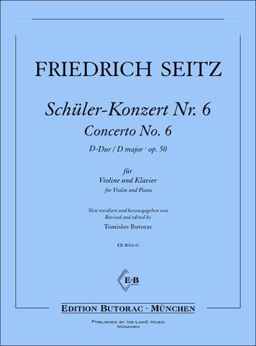 Cover - Friedrich Seitz, Schüler-Konzert Nr. 6 op. 50